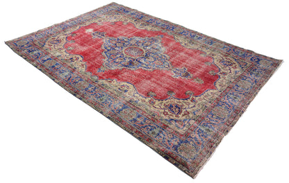 Turkish Original Anatolian Vintage Area Rug 10,56 ft. X 7,38 ft.(322 cm X 225 cm)