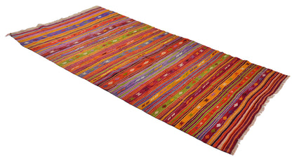 Peninsula Kilim Rug,TurkishAnatolian Kilim Rug 10,50 ft. X 4,95 ft. ( 320 cm X 151 cm)