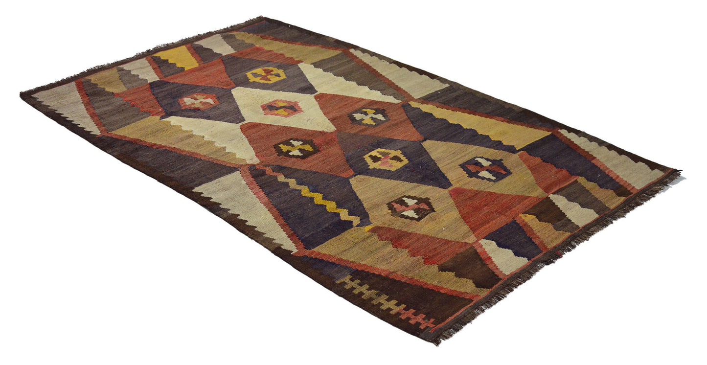 Peninsula Kilim Rug,Turkish Anatolian Kilim Rug 7,97 ft. X 4,99 ft. ( 243 cm X 152 cm)