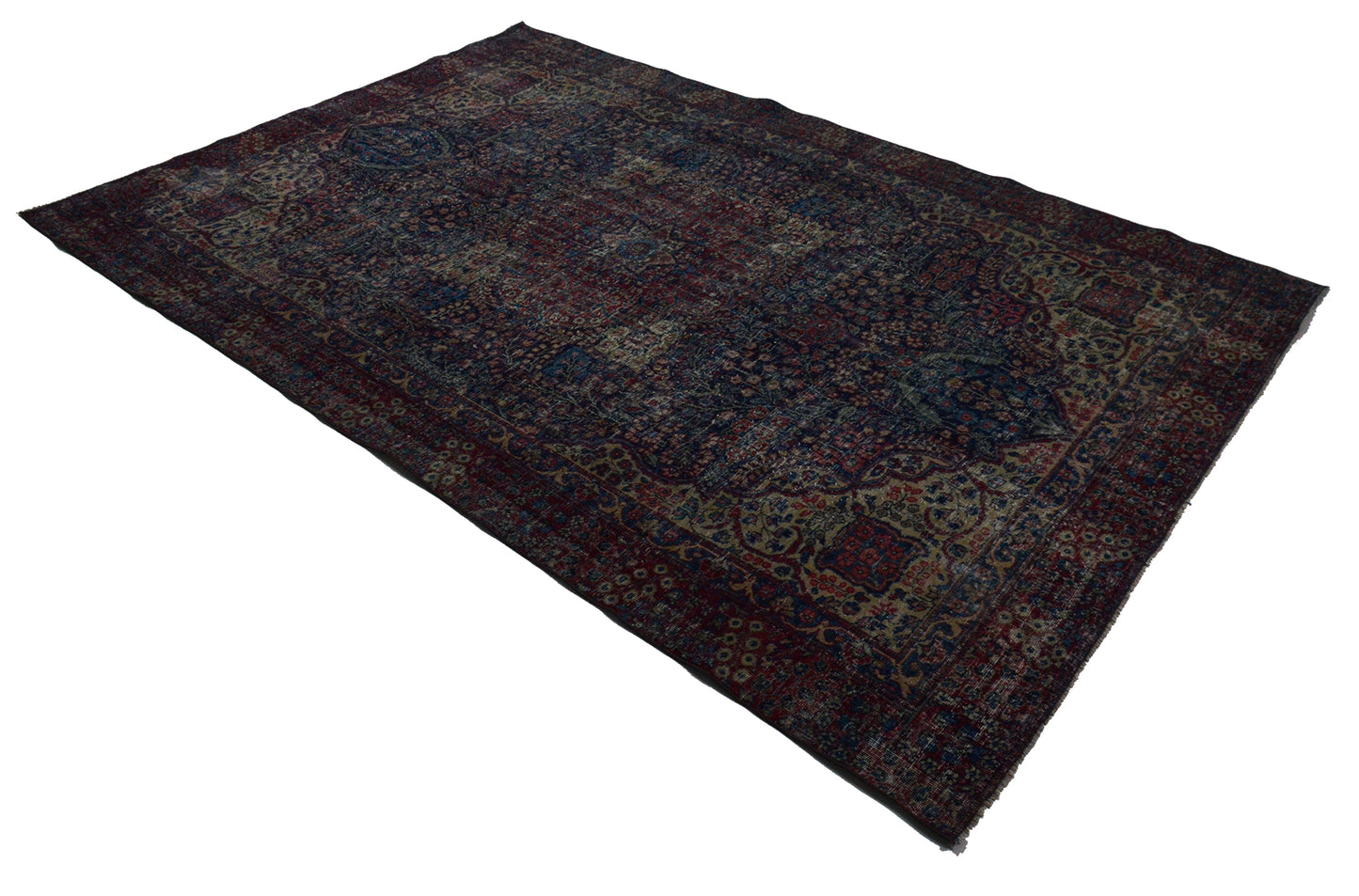 Turkish Original Anatolian Vintage Area Rug 11,22 ft. X 7,45 ft.(342 cm X 227 cm)