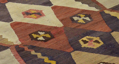 Peninsula Kilim Rug,Turkish Anatolian Kilim Rug 7,97 ft. X 4,99 ft. ( 243 cm X 152 cm)