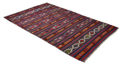 Peninsula Kilim Rug,Turkish Anatolian Kilim Rug 10,00 ft. X 5,97 ft. ( 305 cm X 182 cm)