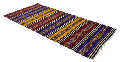 Peninsula Kilim Rug,Turkish Anatolian Kilim Rug 10,96 ft. X 5,18 ft. ( 334 cm X 158 cm)