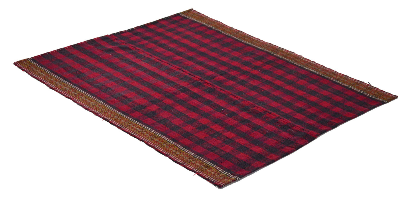 Peninsula Kilim Rug,Turkish Anatolian Kilim Rug 5,28 ft. X 4,13 ft. ( 161 cm X 126 cm)