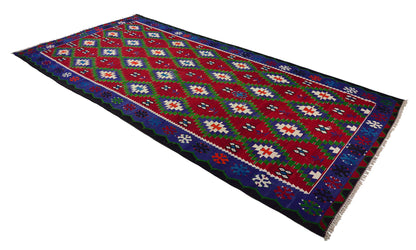 Peninsula Kilim Rug,Turkish Anatolian Kilim Rug 14,20 ft. X 6,99 ft. ( 433 cm X 213 cm)