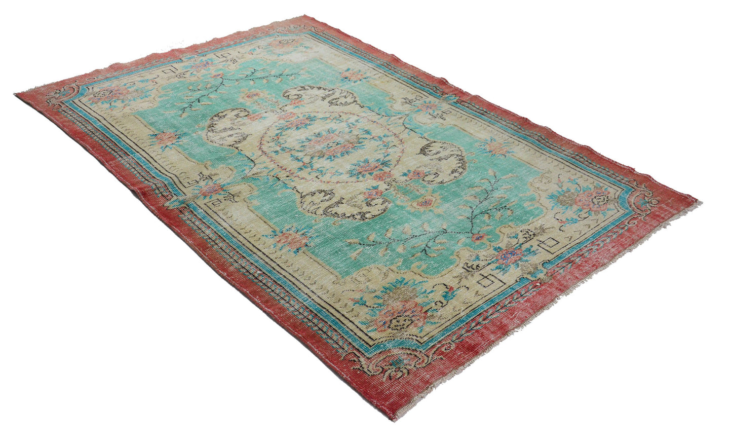 Genesis-Turkish Anatolian Vintage Area Rug 9,22 ft. X 4,92 ft.(281 cm X 187 cm)