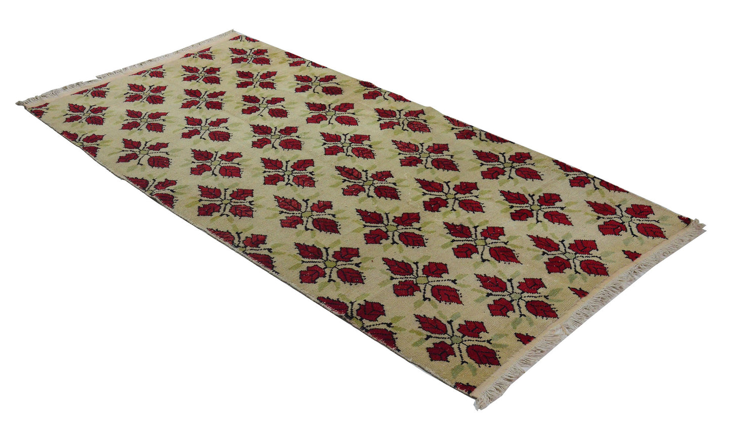 Turkish Original Anatolian Vintage Area Rug 9,02 ft. X 4,33 ft.(275 cm X 132 cm)