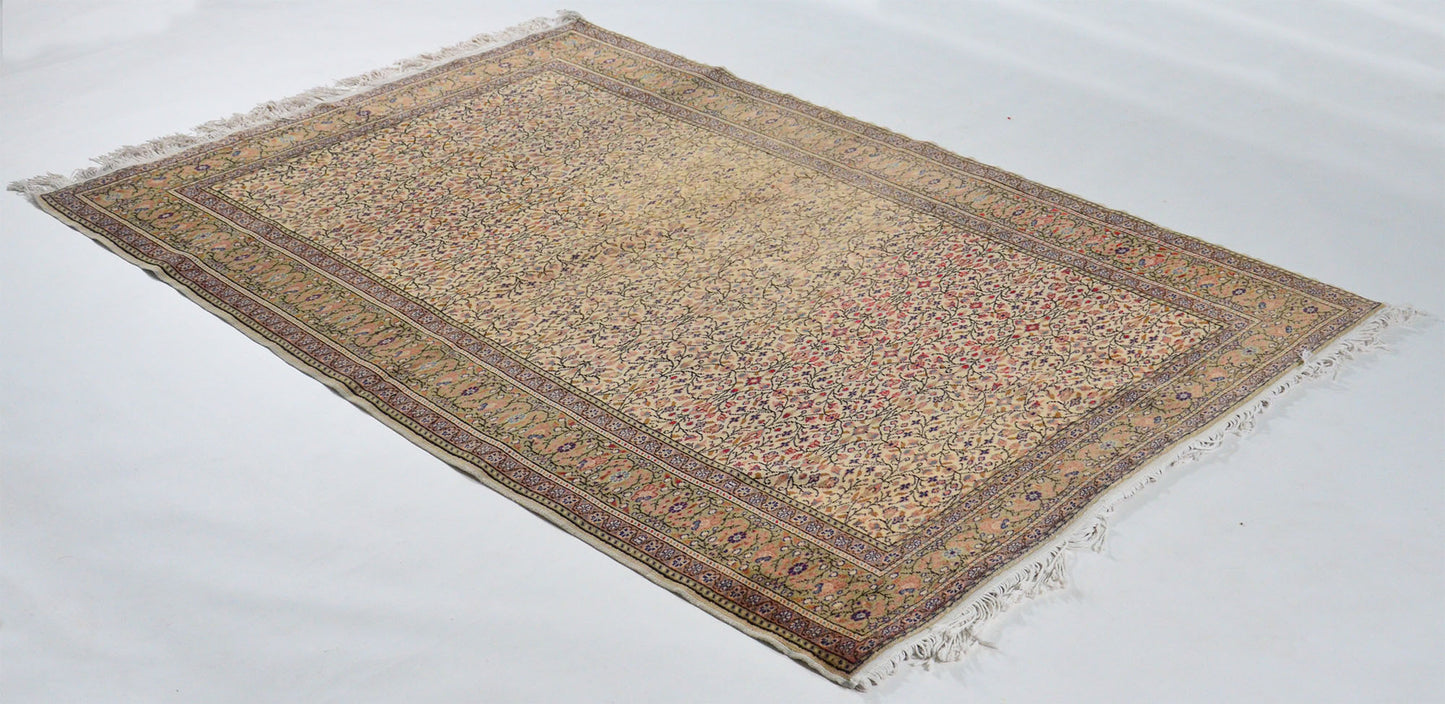 Turkish Original Anatolian Vintage Area Rug 7,18 ft. X 4,85 ft.(219 cm X 148 cm)