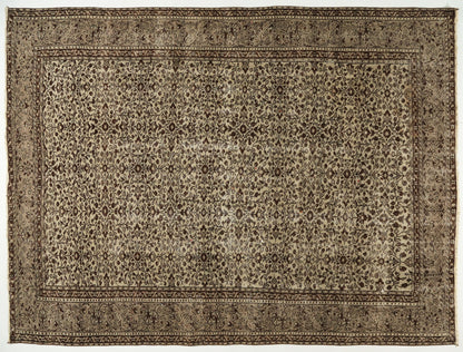 Turkish Original Anatolian Vintage Area Rug 9,58 ft. X 8,76 ft.(292 cm X 206 cm)