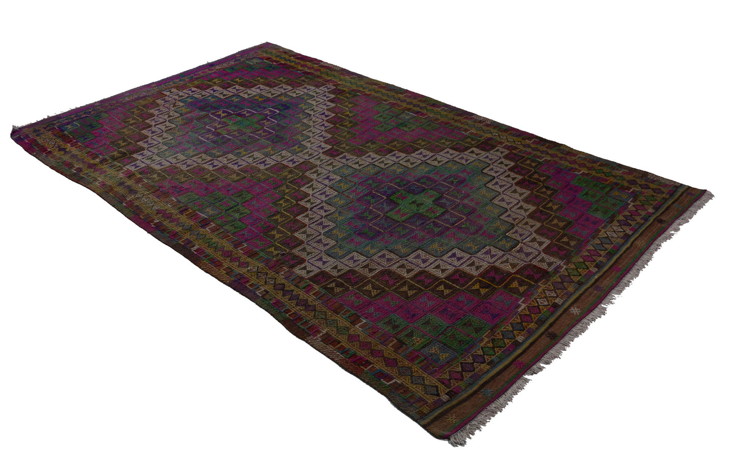 Peninsula Kilim Rug,Turkish Anatolian Kilim Rug 9,51 ft. X 5,81 ft. ( 290 cm X 172 cm)