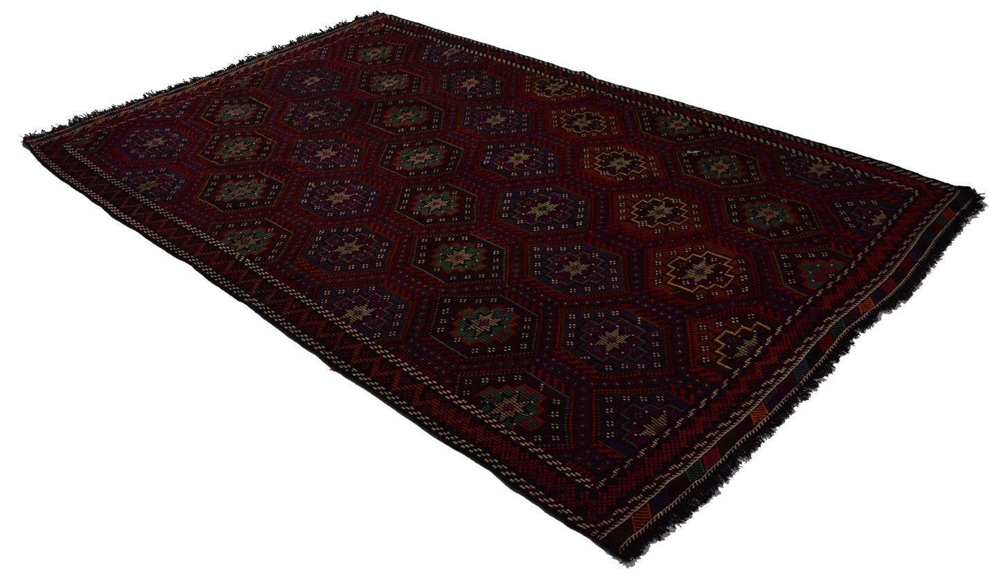 Peninsula Kilim Rug,Turkish Anatolian Kilim Rug 10,33 ft. X 6,76 ft. ( 315 cm X 206 cm)