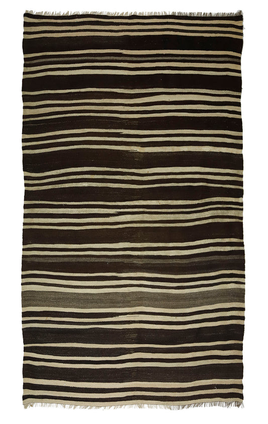 Peninsula Kilim Rug,Turkish Anatolian Kilim Rug 10,43 ft. X 5,90 ft. ( 318 cm X 180 cm)