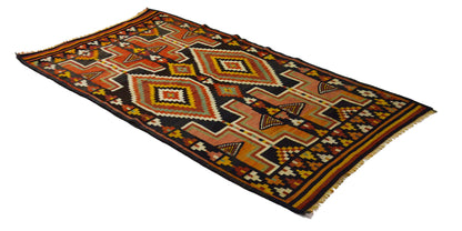 Peninsula Kilim Rug,Turkish Anatolian Kilim Rug 7,71 ft. X 4,00 ft. ( 235 cm X 122 cm)