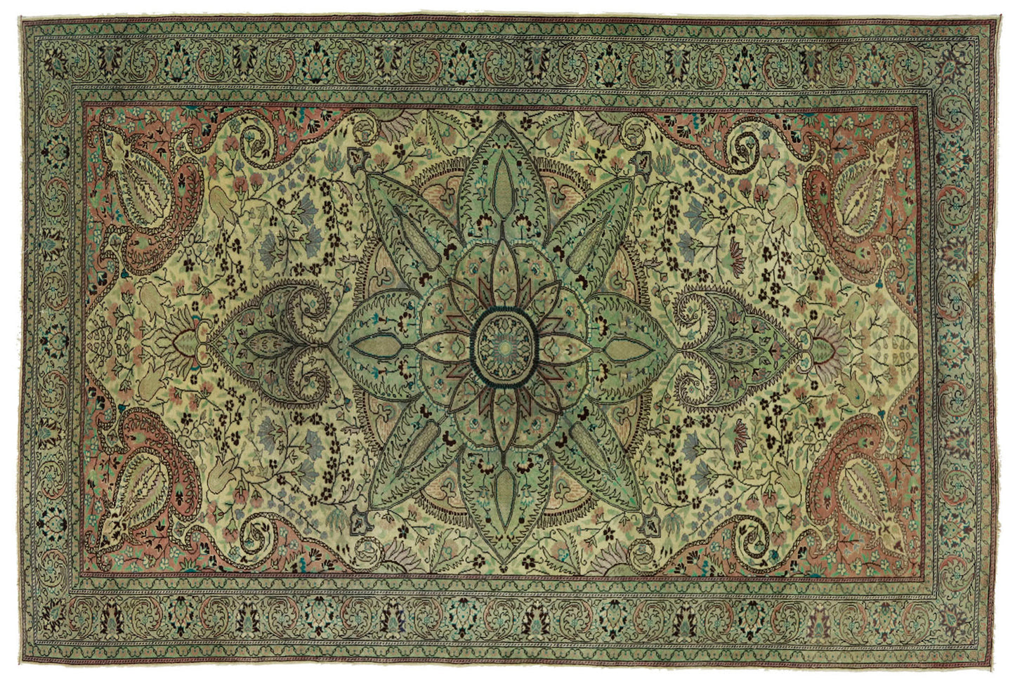 Turkish Original Anatolian Vintage Area Rug 9,94 ft. X 6,56 ft.(303 cm X 200 cm)