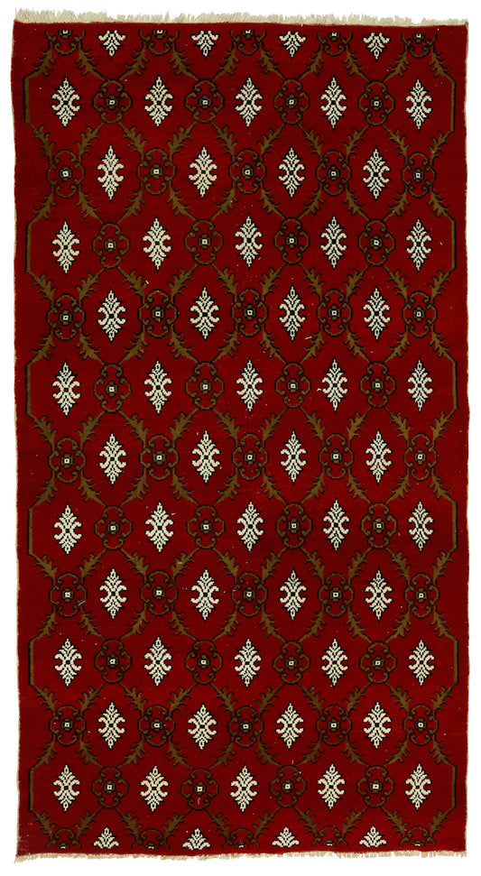 Turkish Original Anatolian Vintage Area Rug 9,74 ft. X 5,28 ft.(297 cm X 161 cm)