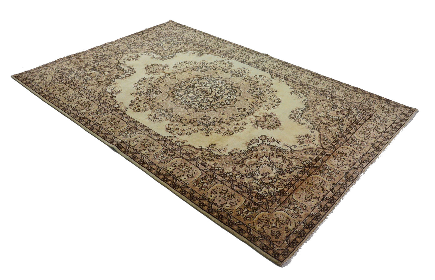 Turkish Original Anatolian Vintage Area Rug 10,40 ft. X 6,82 ft.(317 cm X 208 cm)