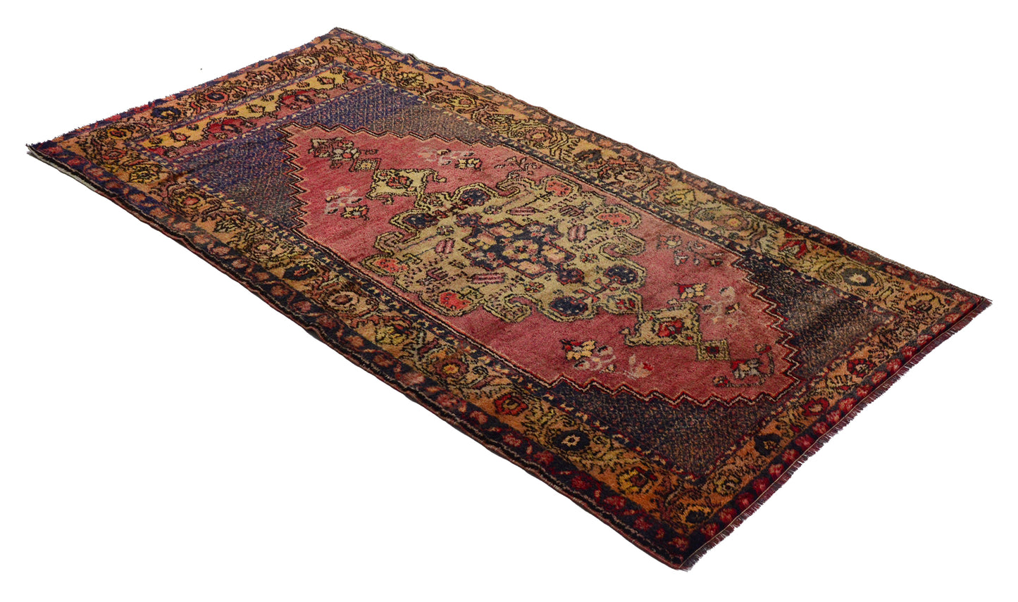 Turkish Original Anatolian Vintage Area Rug 8,36 ft. X 4,30 ft.(255 cm X 131 cm)