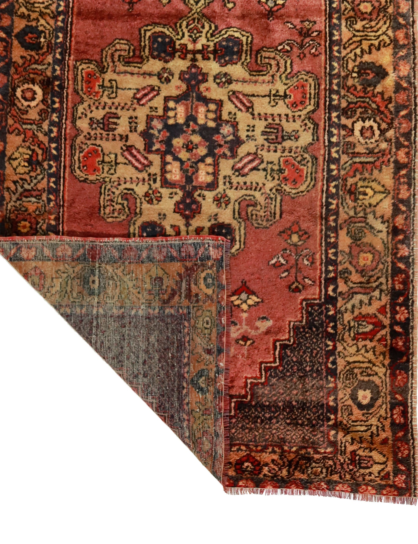 Turkish Original Anatolian Vintage Area Rug 8,36 ft. X 4,30 ft.(255 cm X 131 cm)