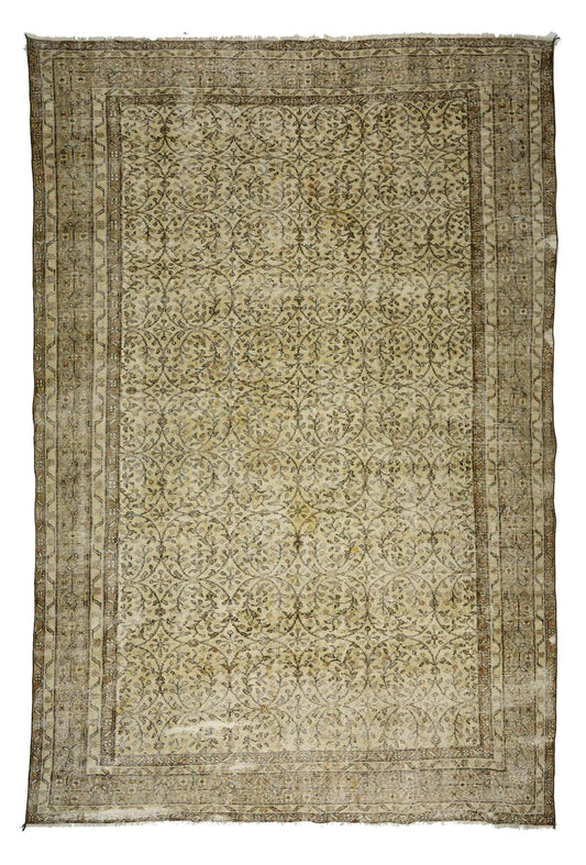 Turkish Original Anatolian Vintage Area Rug 10,53 ft. X 7,31 ft.(321 cm X 223 cm)