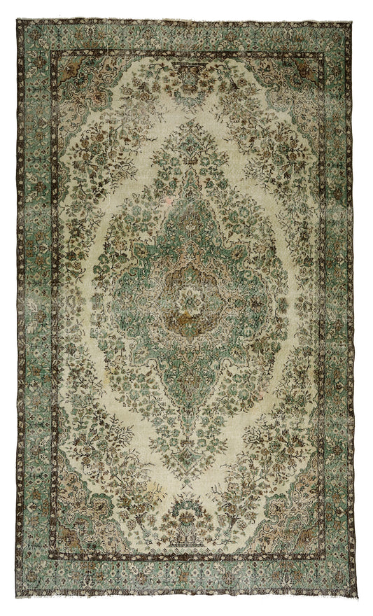 Turkish Original Anatolian Vintage Area Rug 11,32 ft. X 6,72 ft.(345 cm X 205 cm)