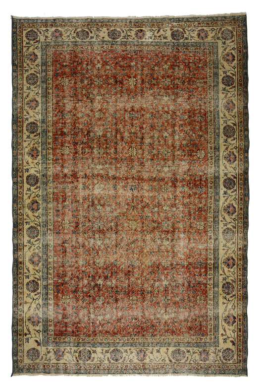 Turkish Original Anatolian Vintage Area Rug 10,89 ft. X 7,22 ft.(332 cm X 220 cm)