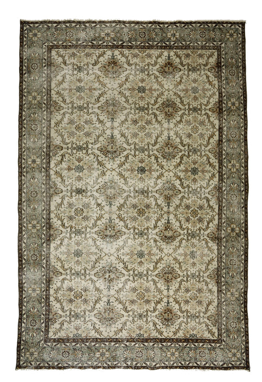 Turkish Original Anatolian Vintage Area Rug 10,50 ft. X 6,89 ft.(320 cm X 210 cm)