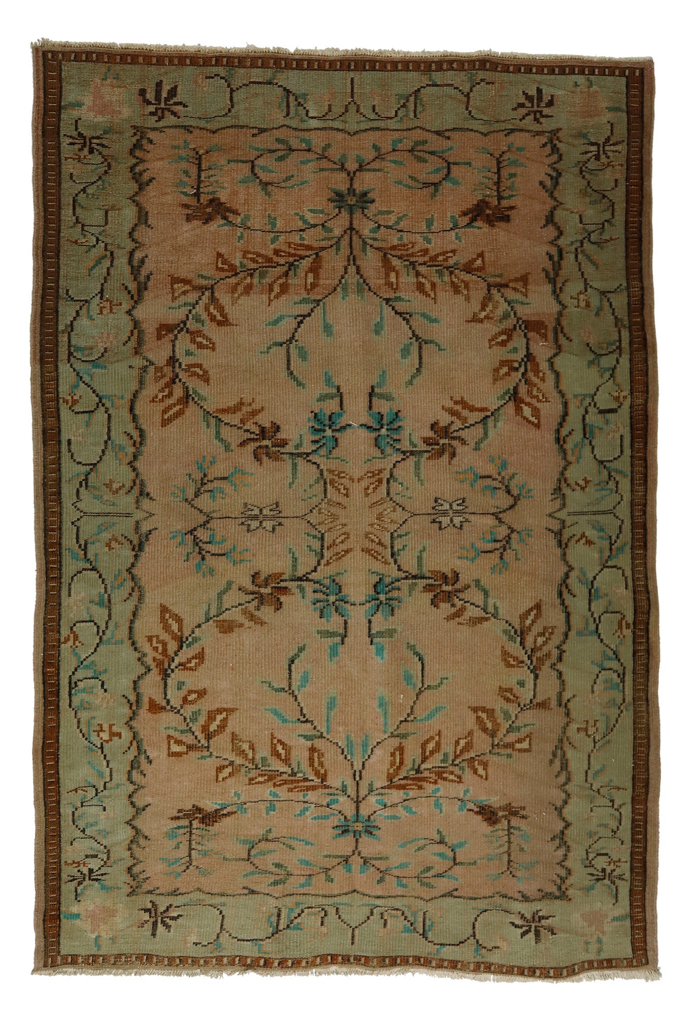 Genesis-Turkish Anatolian Vintage Area Rug 8,46 ft. X 5,90 ft.(258 cm X 180 cm)