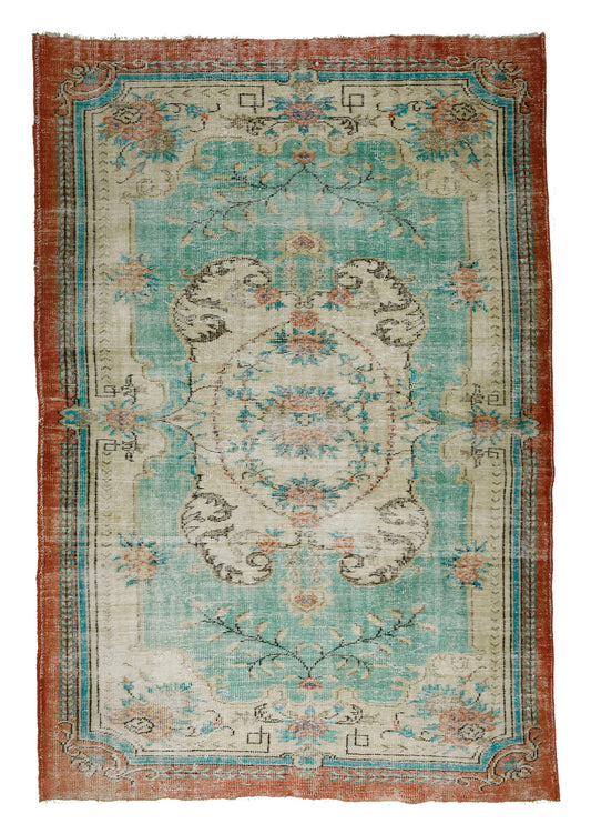 Genesis-Turkish Anatolian Vintage Area Rug 9,22 ft. X 4,92 ft.(281 cm X 187 cm)