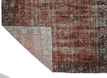 Turkish Original Anatolian Vintage Area Rug 11,02 ft. X 8,07 ft.(336 cm X 246 cm)