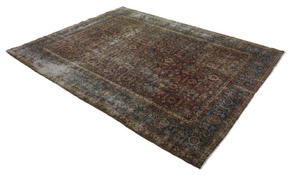 Turkish Original Anatolian Vintage Area Rug 11,05 ft. X 8,66 ft.(337 cm X 264 cm)