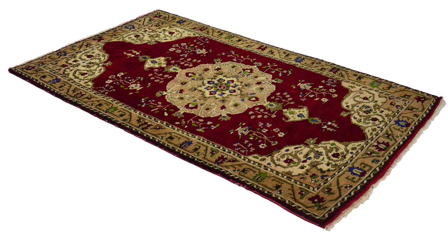 Turkish Original Anatolian Vintage Area Rug 8,00 ft. X 4,76 ft.(244 cm X 145 cm)