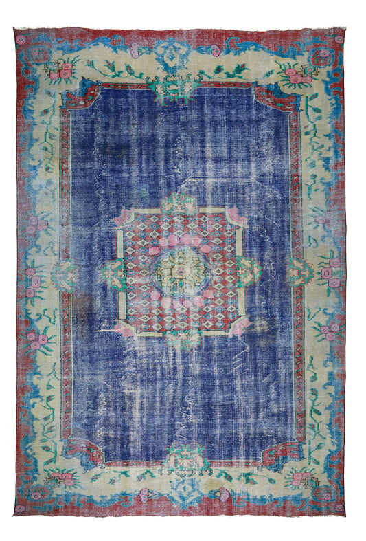 Turkish Original Anatolian Vintage Area Rug 11,15 ft. X 7,58 ft.(340 cm X 231 cm)