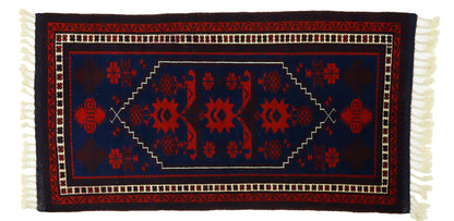 Turkish Original Anatolian Vintage Area Rug 5,12 ft. X 2,72 ft.(156 cm X 83 cm)