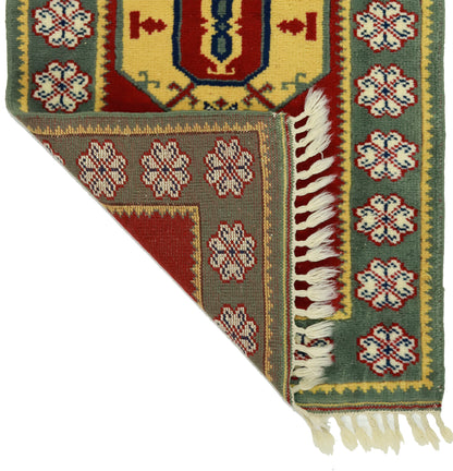 Turkish Original Anatolian Vintage Area Rug 4,62 ft. X 2,66 ft.(141 cm X 81 cm)