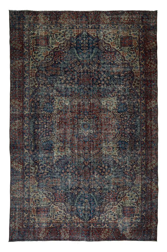 Turkish Original Anatolian Vintage Area Rug 11,22 ft. X 7,45 ft.(342 cm X 227 cm)