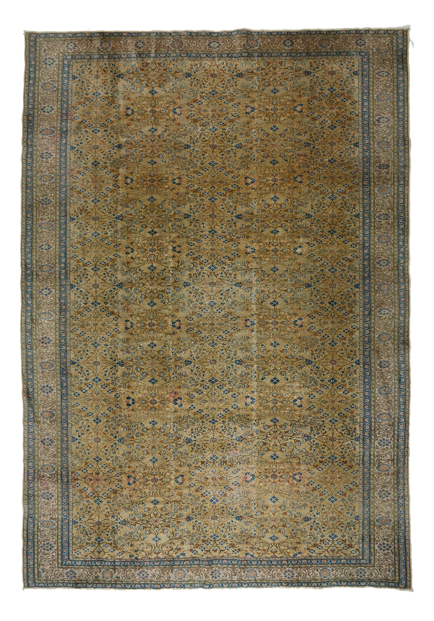 Turkish Original Anatolian Vintage Area Rug 11,74 ft. X 8,17 ft.(358 cm X 249 cm)