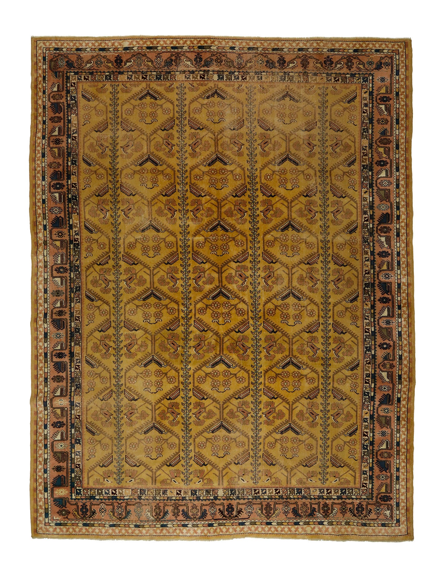 Turkish Original Anatolian Vintage Area Rug 10,82 ft. X 8,17 ft.(330 cm X 249 cm)