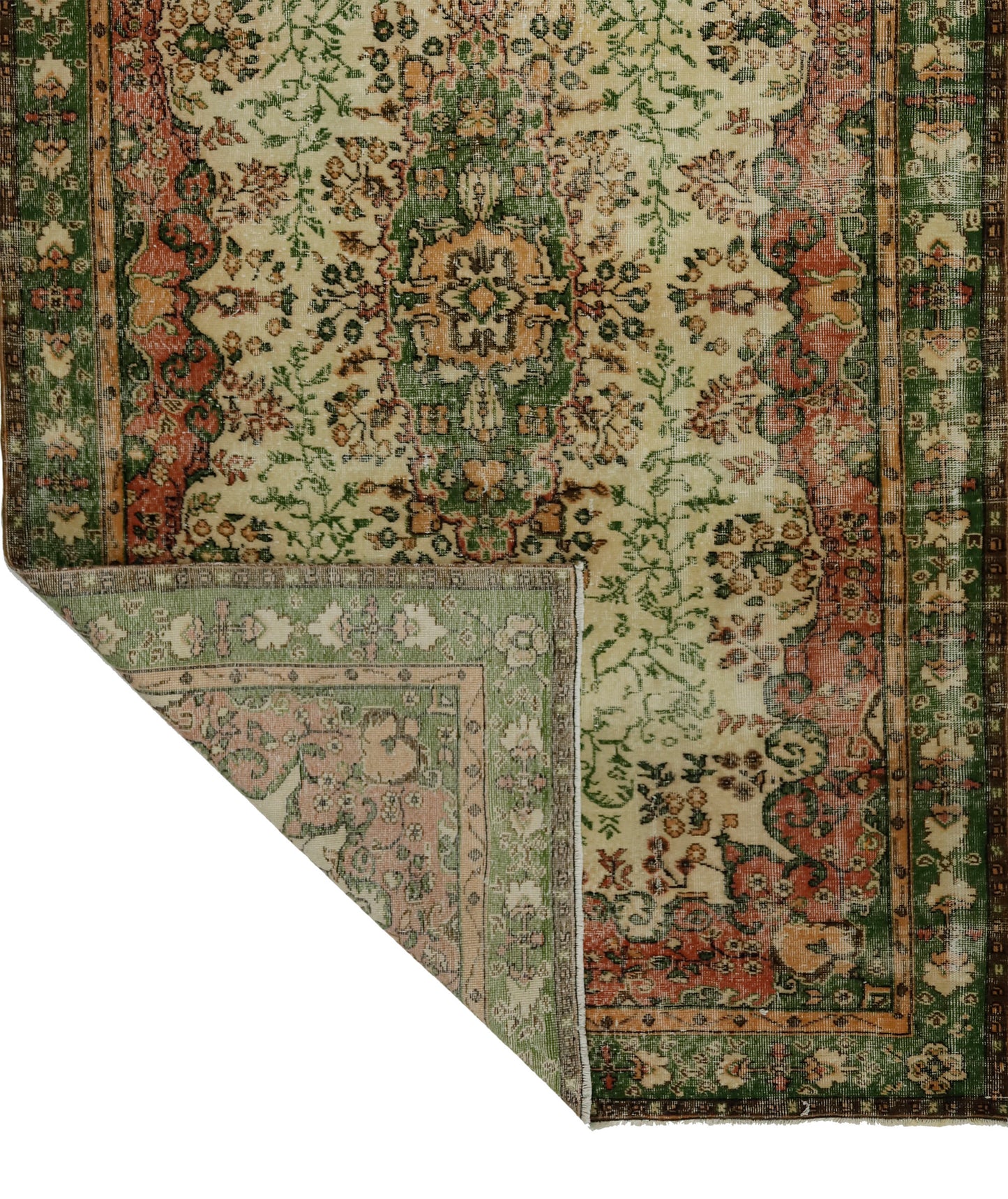 Turkish Original Anatolian Vintage Area Rug 10,86 ft. X 6,23 ft.(331 cm X 190 cm)