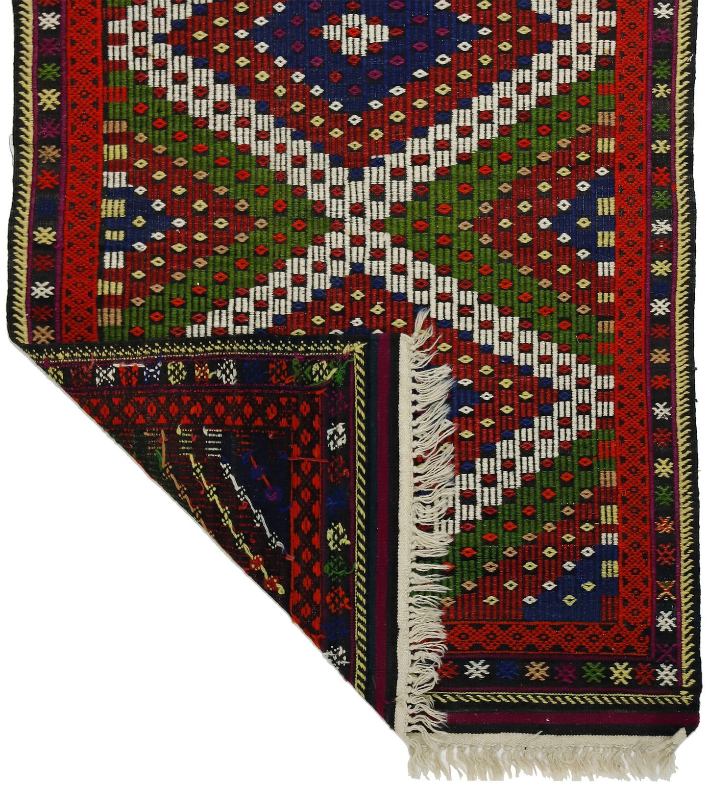 Peninsula Kilim Rug,Turkish Anatolian Kilim Rug 5,22 ft. X 3,67 ft. ( 159 cm X 112 cm)