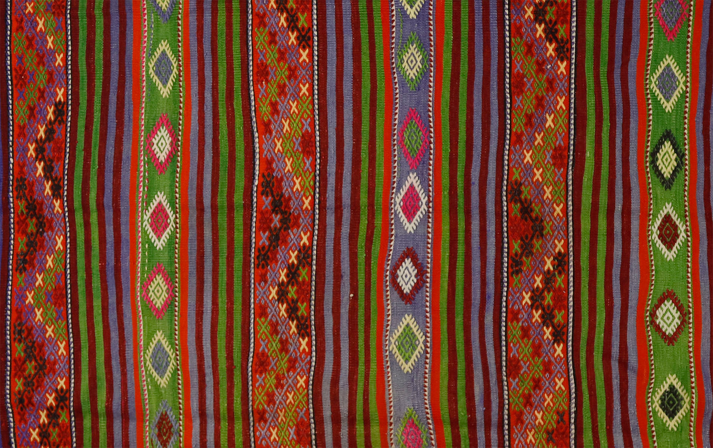 Peninsula Kilim Rug,Turkish Anatolian Kilim Rug 10,36 ft. X 6,59 ft. ( 316 cm X 201 cm)