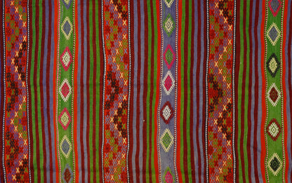 Peninsula Kilim Rug,Turkish Anatolian Kilim Rug 10,36 ft. X 6,59 ft. ( 316 cm X 201 cm)