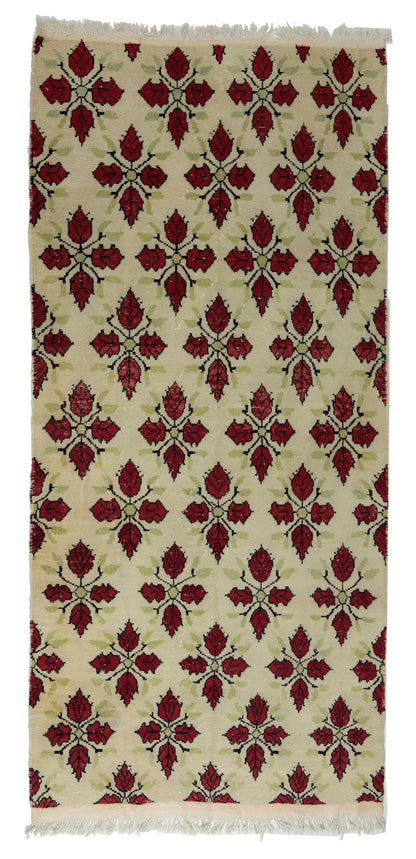 Turkish Original Anatolian Vintage Area Rug 9,02 ft. X 4,33 ft.(275 cm X 132 cm)