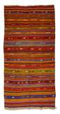 Peninsula Kilim Rug,TurkishAnatolian Kilim Rug 10,50 ft. X 4,95 ft. ( 320 cm X 151 cm)