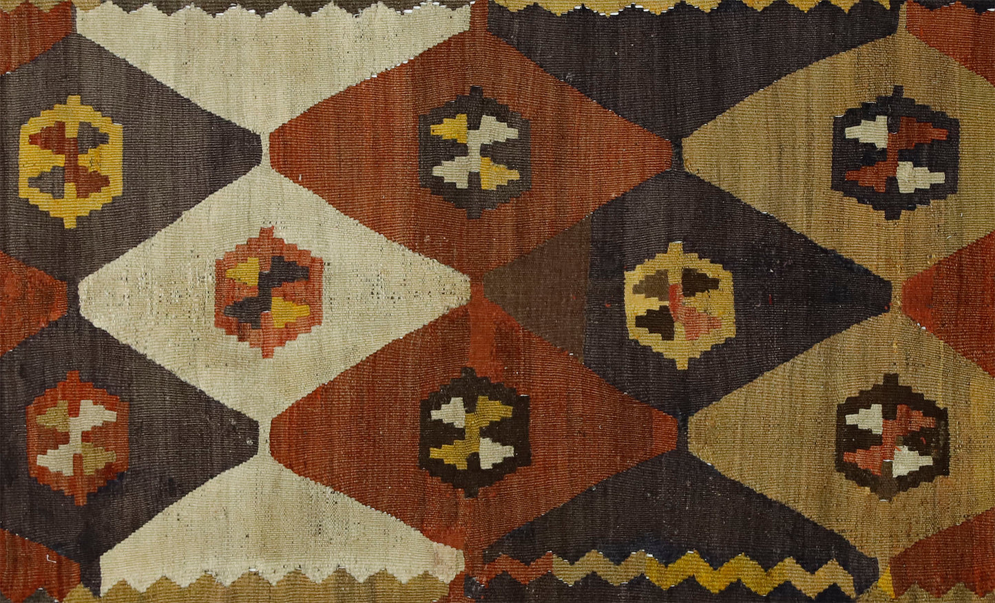 Peninsula Kilim Rug,Turkish Anatolian Kilim Rug 7,97 ft. X 4,99 ft. ( 243 cm X 152 cm)