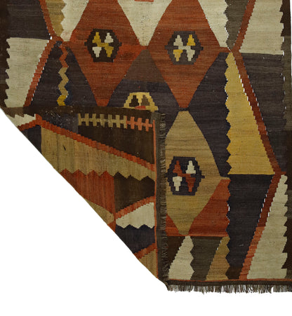 Peninsula Kilim Rug,Turkish Anatolian Kilim Rug 7,97 ft. X 4,99 ft. ( 243 cm X 152 cm)