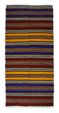 Peninsula Kilim Rug,Turkish Anatolian Kilim Rug 10,96 ft. X 5,18 ft. ( 334 cm X 158 cm)