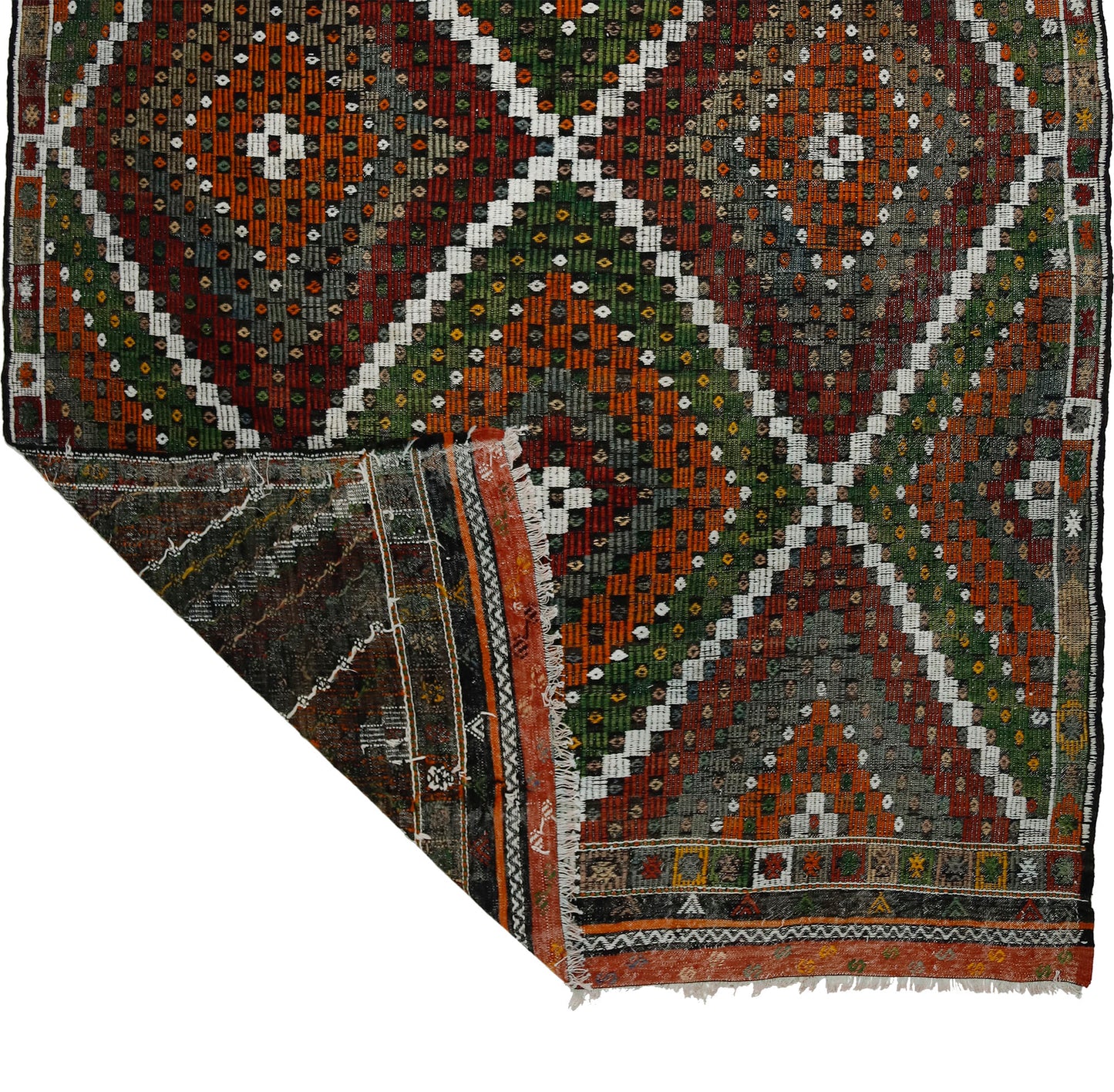 Peninsula Kilim Rug,Turkish Anatolian Kilim Rug 8,33 ft. X 6,04 ft. ( 254 cm X 184 cm)