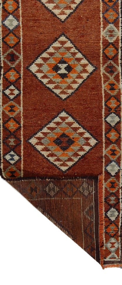 Peninsula Kilim Rug,Turkish Anatolian Kilim Rug 10,07 ft. X 2,85 ft. ( 307 cm X 87 cm)