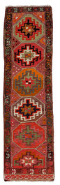 Peninsula Kilim Rug,Turkish Anatolian Kilim Rug 10,17 ft. X 2,72 ft. ( 310 cm X 83 cm)