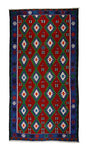 Peninsula Kilim Rug,Turkish Anatolian Kilim Rug 14,20 ft. X 6,99 ft. ( 433 cm X 213 cm)